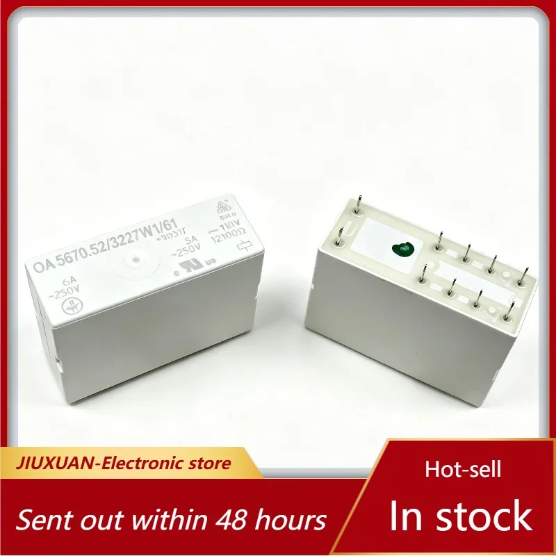 New 1pcs/lot OA5670.52/3227W1/61 110V 8Pin 5A/6A 250V Safety Relay For Machine Tool Safety Circuit Control
New 1pcs/lot OA5670.52/3227W1/61 110V 8Pin 5A/6A 250V Safety Relay For Machine Tool Safety Circuit Control