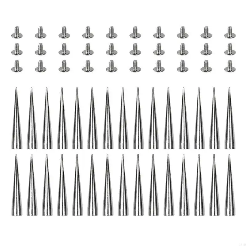 Pack Of 30 Tapered Screwback Studs for Punk Clothing Accessories Cone Spikes Rivets for Craft Enthusiasts
Pack Of 30 Tapered Screwback Studs for Punk Clothing Accessories Cone Spikes Rivets for Craft Enthusiasts