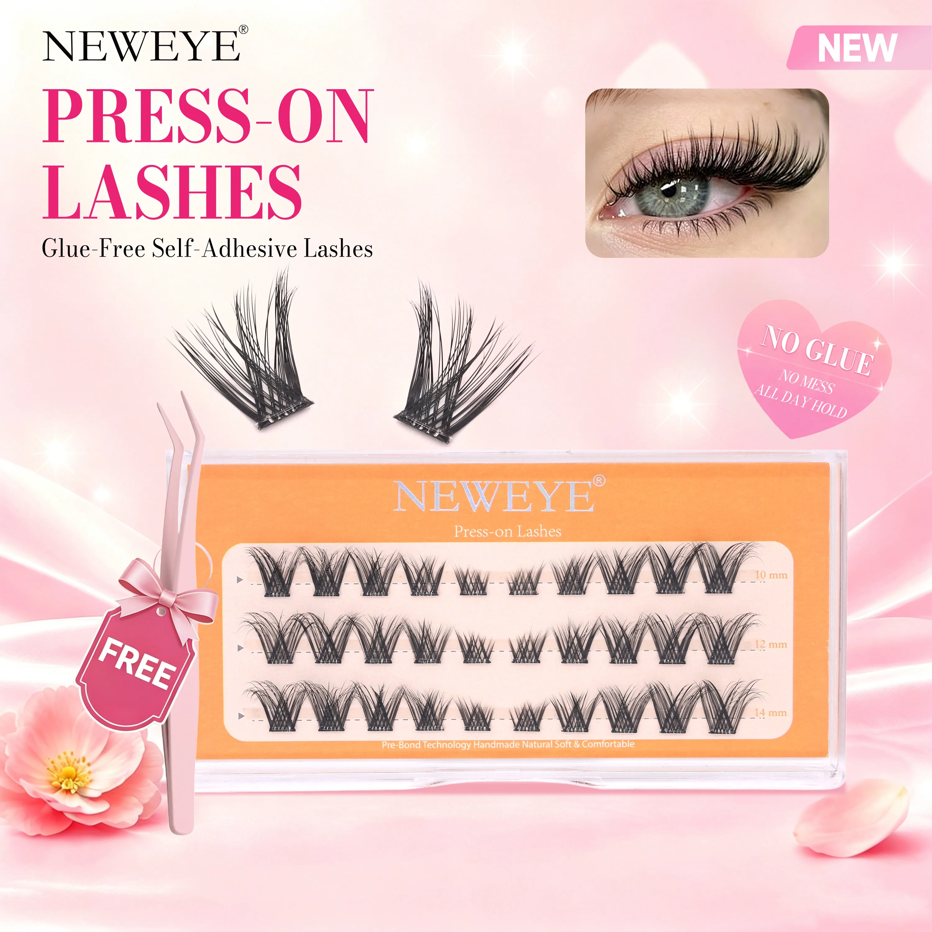 30 Clusters Findlove Press On Glue Free DIY Soft Fiber Segment Eyelashes Extension 6-14mm Mixed Length D Curling Reusable Lashes
30 Clusters Findlove Press On Glue Free DIY Soft Fiber Segment Eyelashes Extension 6-14mm Mixed Length D Curling Reusable Lashes
