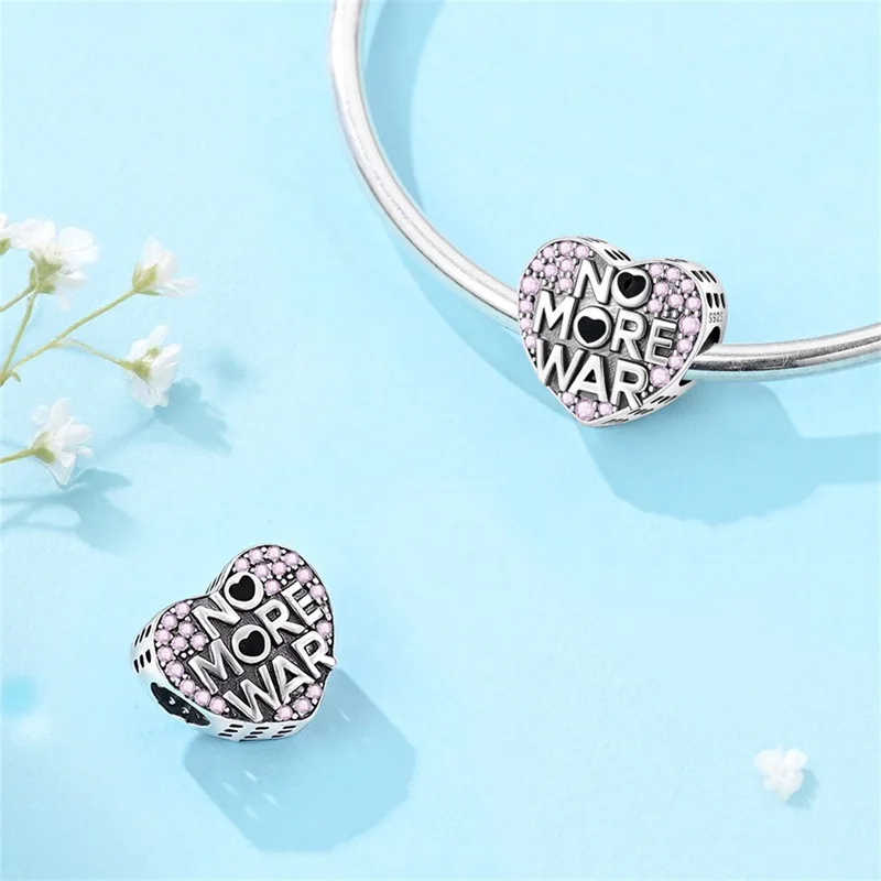 2026 New 925 Sterling Silver No War Charms Beads Fit 3mm Original Bracelet DIY Women Exquisite Anniversary Jewelry Gifts
2026 New 925 Sterling Silver No War Charms Beads Fit 3mm Original Bracelet DIY Women Exquisite Anniversary Jewelry Gifts