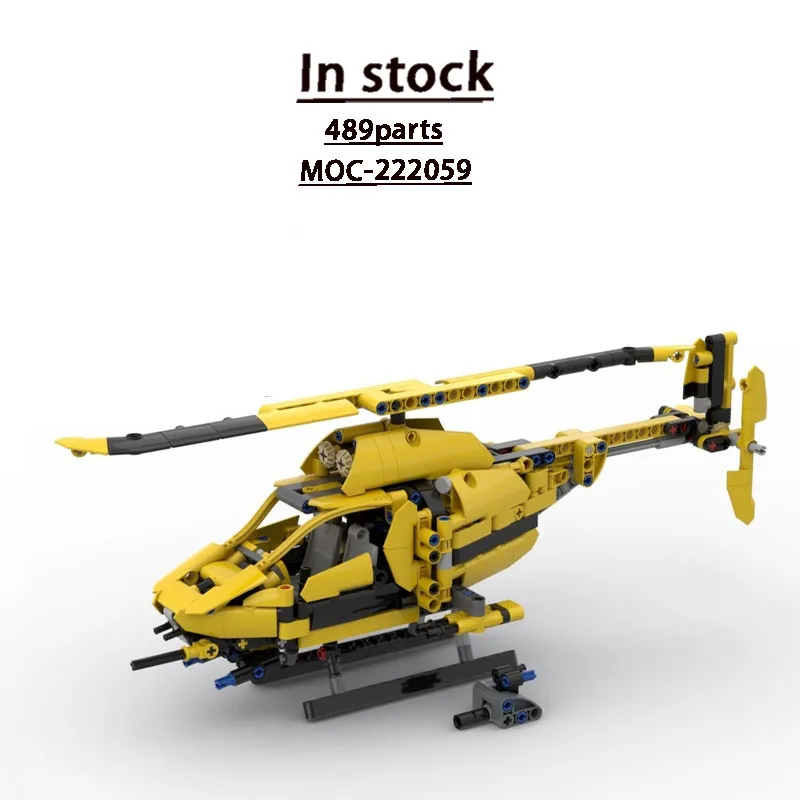 MOC-222059 City New Rescue Yellow Helicopter Building Block Model 489 Parts Boys Children's Birthday New Year Toy Gift
MOC-222059 City New Rescue Yellow Helicopter Building Block Model 489 Parts Boys Children's Birthday New Year Toy Gift
