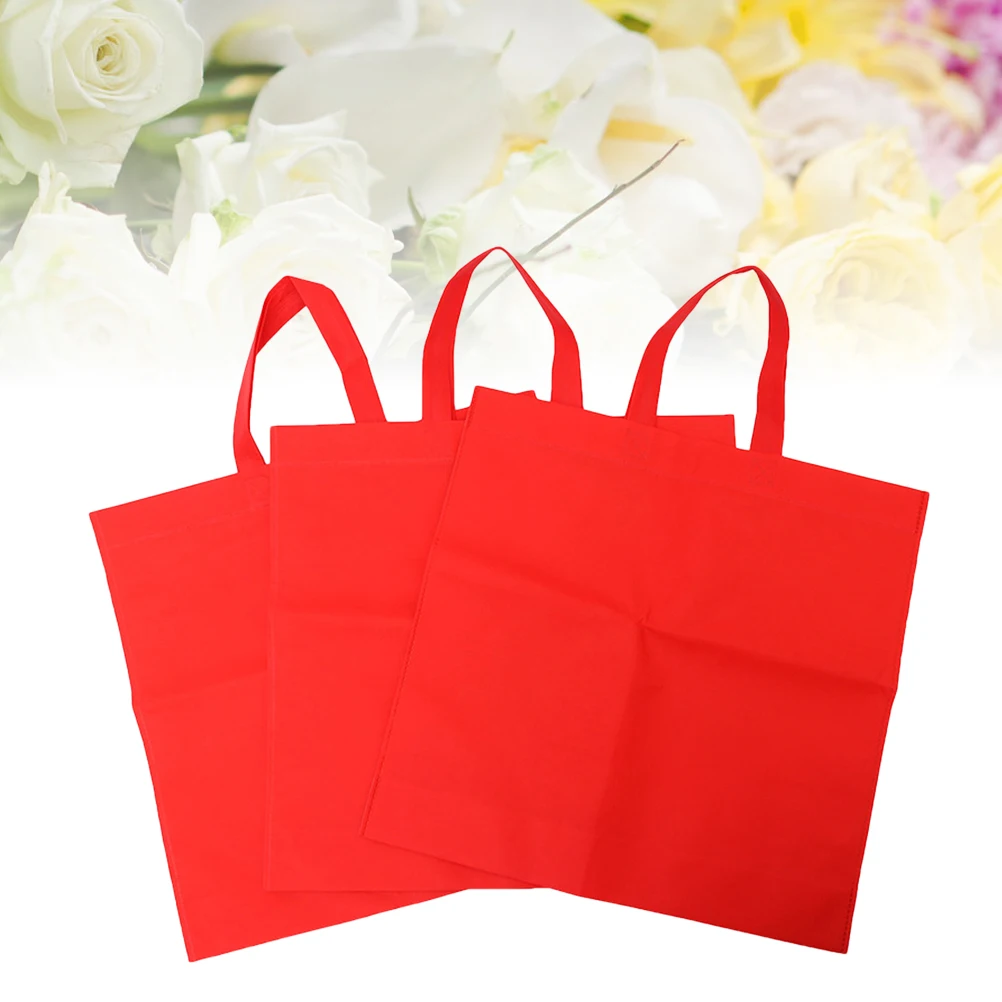 12 Pcs Eco-friendly Non-woven Fabric Grocery Bags Portable Heavy Duty Shopping Bags Gift Bags 45x35x12cm (Red)
12 Pcs Eco-friendly Non-woven Fabric Grocery Bags Portable Heavy Duty Shopping Bags Gift Bags 45x35x12cm (Red)