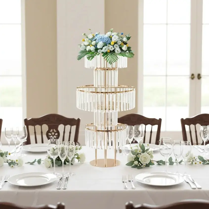 Подставка для цветов Crystal Flowers, 5-ярусная, акриловая, для свадеб и вечеринок
Подставка для цветов Crystal Flowers, 5-ярусная, акриловая, для свадеб и вечеринок