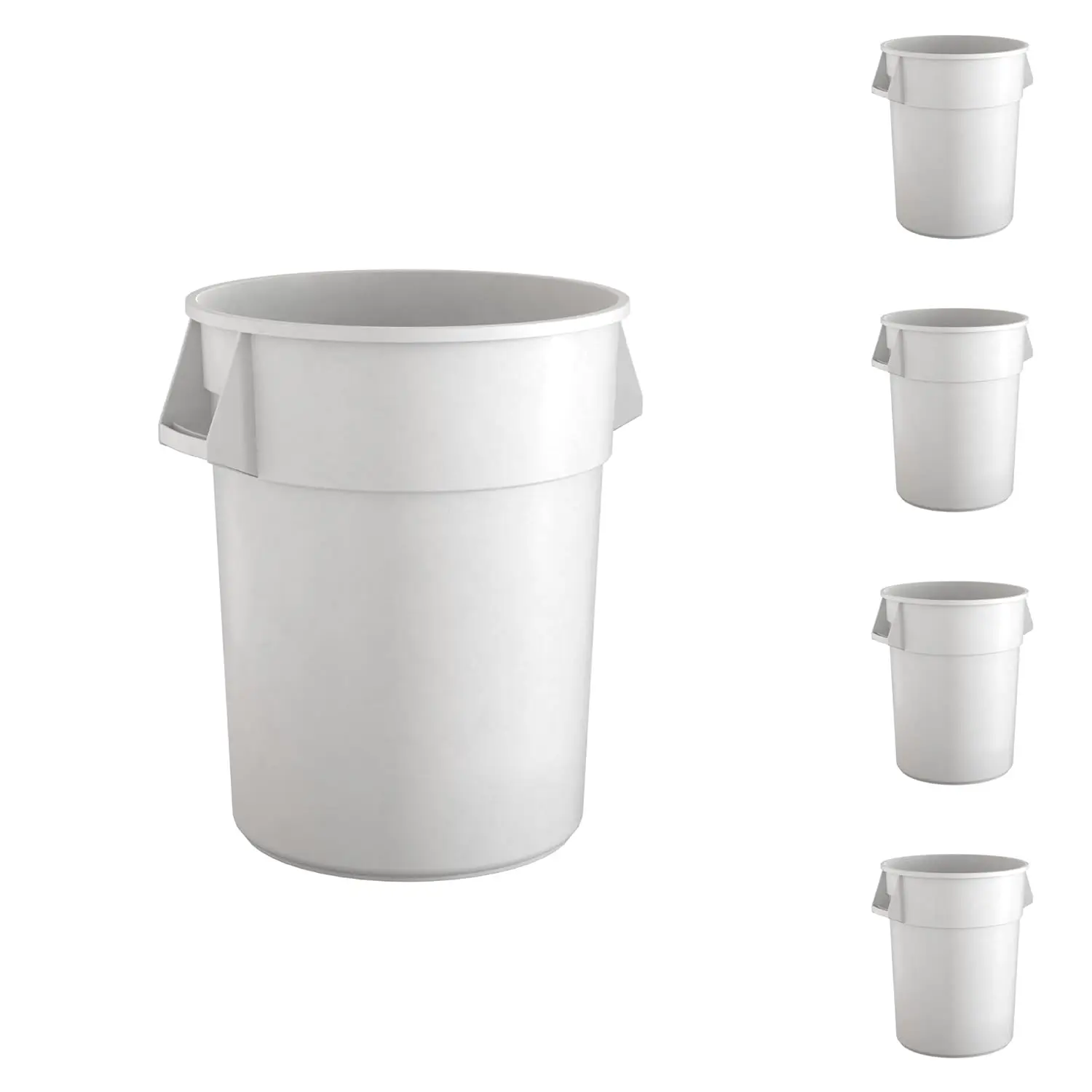 5-Pack! 55 Gallon White Round Commercial Trash Can, Perfect for Restaurant, Office, School, Garage, Backyard, Workshop,, Custom
5-Pack! 55 Gallon White Round Commercial Trash Can, Perfect for Restaurant, Office, School, Garage, Backyard, Workshop,, Custom