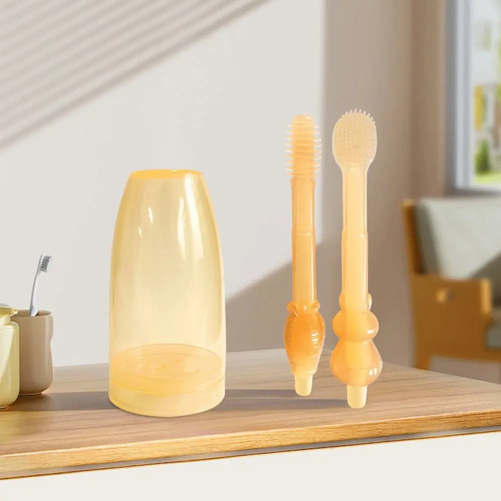 Manual Toothbrush Infant Toothbrushes Baby Oral Cavity Care With Mouthwash Cup Tongue Coating Cleaning Teether Solid Color
Manual Toothbrush Infant Toothbrushes Baby Oral Cavity Care With Mouthwash Cup Tongue Coating Cleaning Teether Solid Color