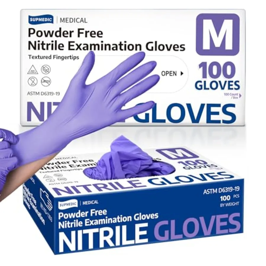 Supmedic Medical Soft Max™ Nitrile Disposable Gloves, 100 Ct Latex-Free Powder-Free Food Safe Cooking Cleaning Lab Exam Glove
Supmedic Medical Soft Max™ Nitrile Disposable Gloves, 100 Ct Latex-Free Powder-Free Food Safe Cooking Cleaning Lab Exam Glove