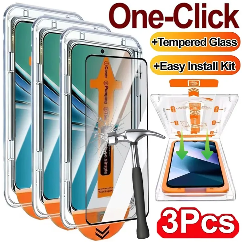 1-3PCS Screen Protector Anti-Shatter Tempered Glass HD Protective Film Easy Installation for Redmi 15/15C International Version
1-3PCS Screen Protector Anti-Shatter Tempered Glass HD Protective Film Easy Installation for Redmi 15/15C International Version