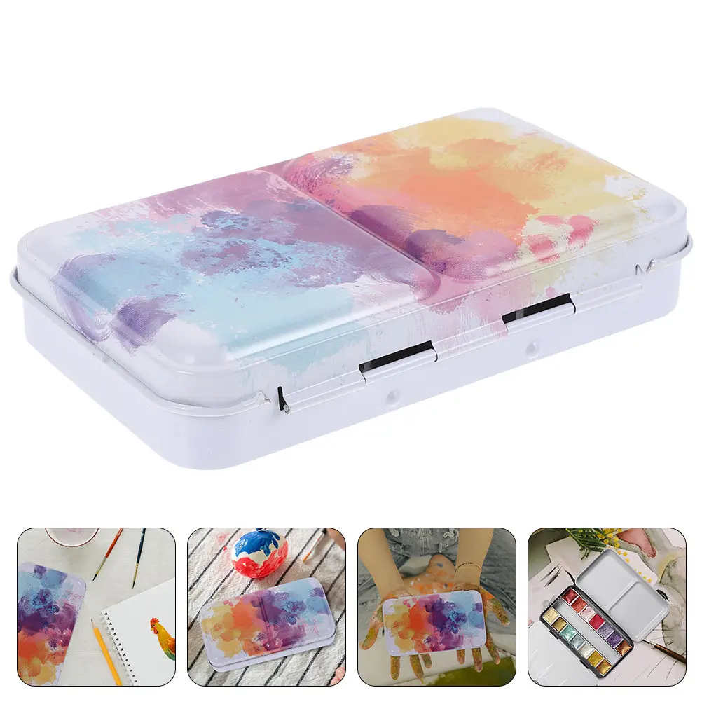 1Set Watercolor Pigment Case Small Delicate Empty Paint Box for Watercolor Acrylic Pigments Keeps Colors Fresh Organized Clean
1Set Watercolor Pigment Case Small Delicate Empty Paint Box for Watercolor Acrylic Pigments Keeps Colors Fresh Organized Clean