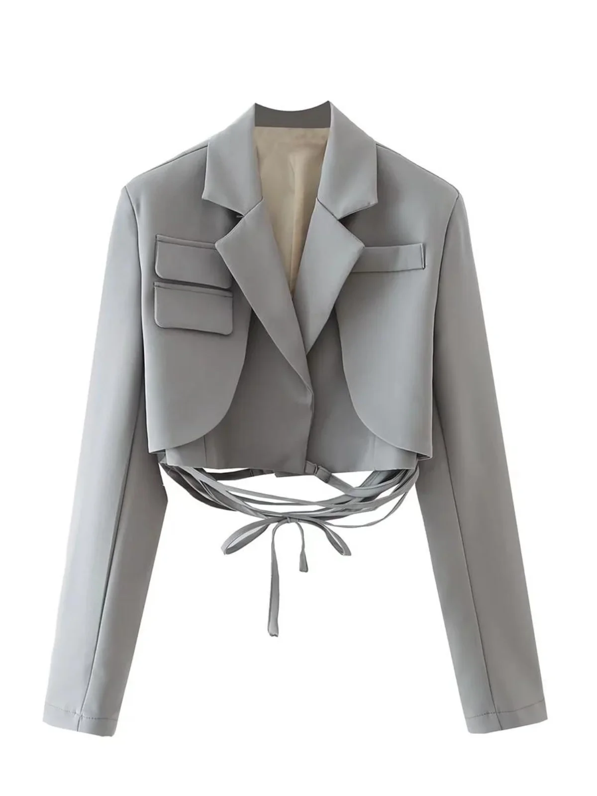 Early Autumn Women's Slim Fit ort Sle Cross Belted Suit Jaet Commute Sle Faionable Cact Design Long Sve
Early Autumn Women's Slim Fit ort Sle Cross Belted Suit Jaet Commute Sle Faionable Cact Design Long Sve