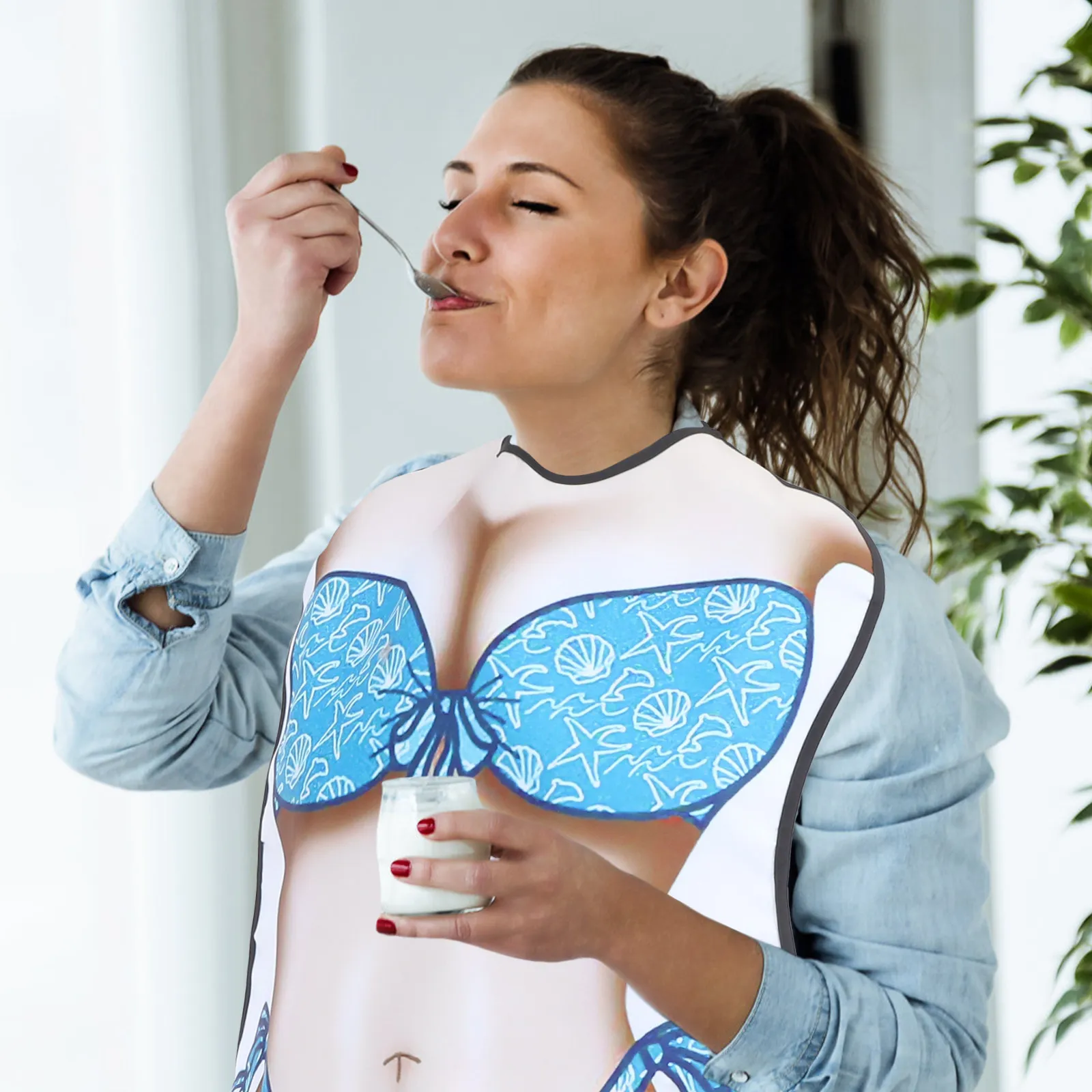 Funny Bibs for Adult Party Hot Pot Adjustable Washable Reusable Scarf Creative Apron Shell Bikini Style Durable Kitchen
Funny Bibs for Adult Party Hot Pot Adjustable Washable Reusable Scarf Creative Apron Shell Bikini Style Durable Kitchen