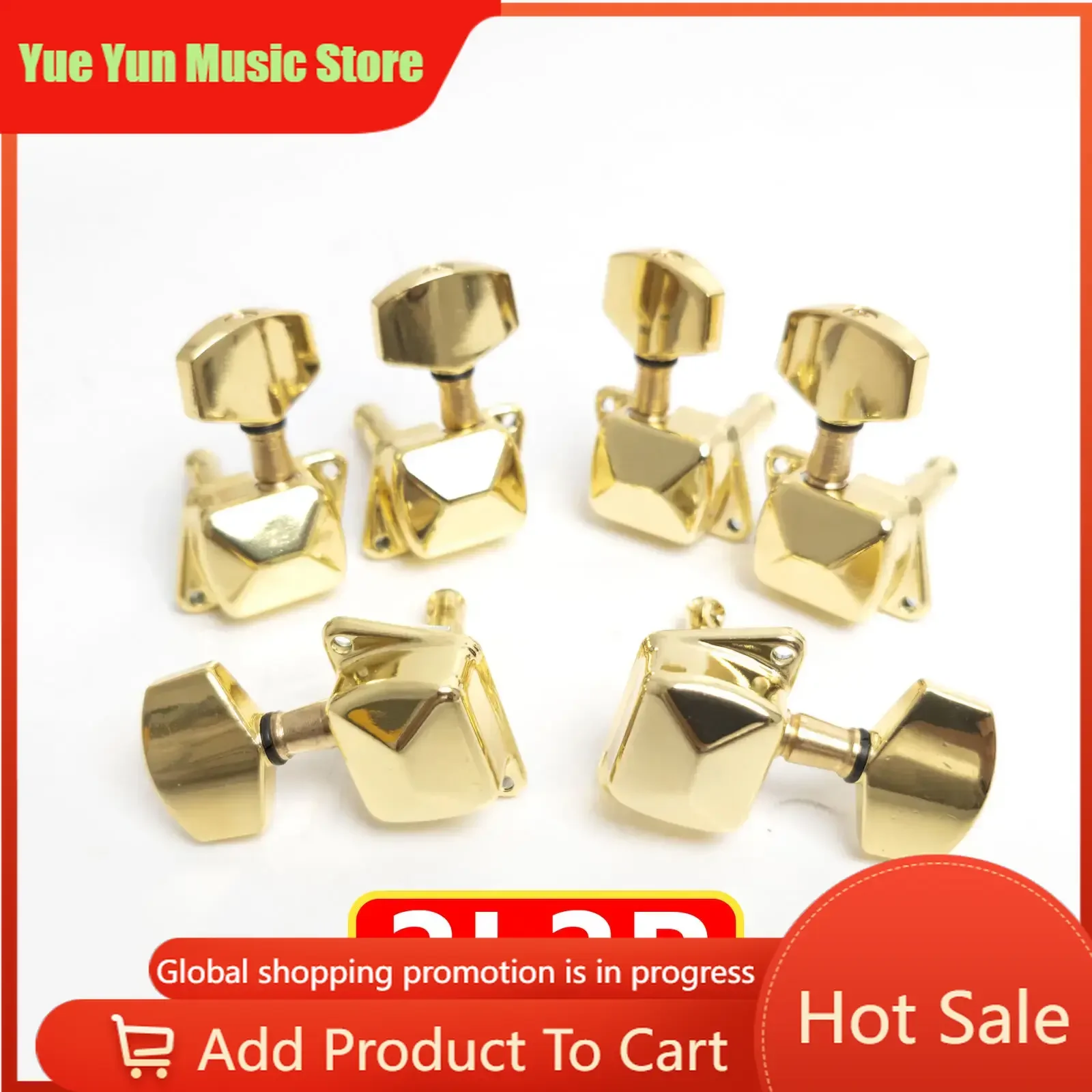 3L3R Semiclosed Guitar Tuning Pegs Tuner Machine Heads Gold for Acoustic Guitar Replacement parts
3L3R Semiclosed Guitar Tuning Pegs Tuner Machine Heads Gold for Acoustic Guitar Replacement parts