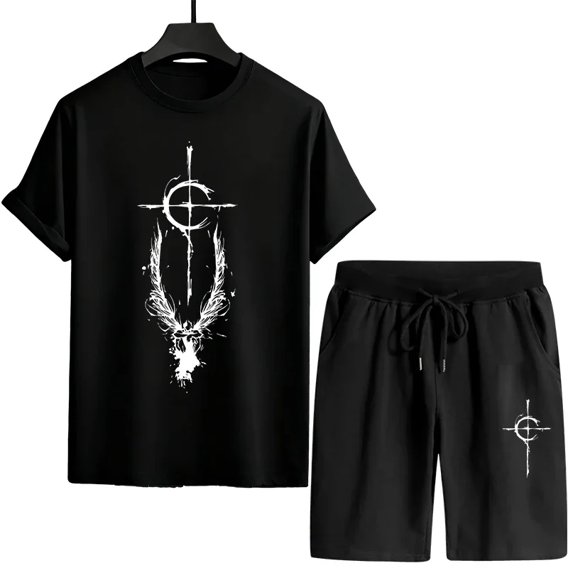 Мужской спортивный костюм (футболка + шорты) для дома и улицы, весна-лето 2026, хит продаж, городской повседневный стиль
Мужской спортивный костюм (футболка + шорты) для дома и улицы, весна-лето 2026, хит продаж, городской повседневный стиль