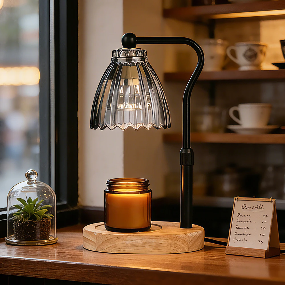 Лампа для подогрева свечей, мягкое свечение, современный стеклянный цветочный дизайн и деревянная основа, плавилка для ароматерапии, подогреватель свечей для домашнего декора
Лампа для подогрева свечей, мягкое свечение, современный стеклянный цветочный дизайн и деревянная основа, плавилка для ароматерапии, подогреватель свечей для домашнего декора