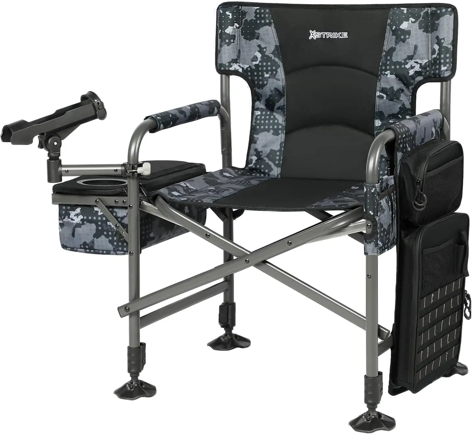 Folding Fishing Chair with Rod Holder, Adjustable Legs, Cooler & Storage Bag for Camping, Outdoor
Folding Fishing Chair with Rod Holder, Adjustable Legs, Cooler & Storage Bag for Camping, Outdoor
