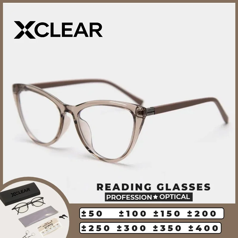 XCLEAR Vintage Women Reading Glasses Tea Brown Acetate Frame Ultralight UV Protection Scratch Resistant Versatile Daily Wear
XCLEAR Vintage Women Reading Glasses Tea Brown Acetate Frame Ultralight UV Protection Scratch Resistant Versatile Daily Wear