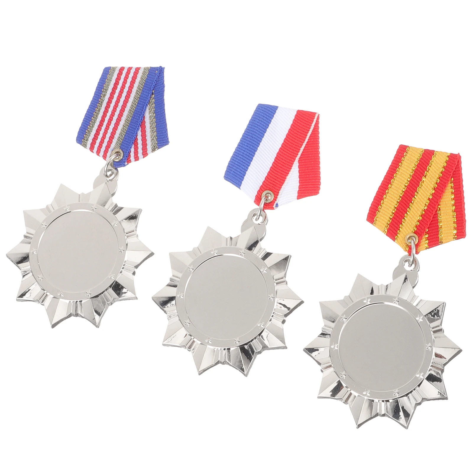 3 Pcs Silver Memorial Medals for Veteran Award Kids Party Toys Smooth Surface Medal Pins Custom Costume Stage Show Novelty
3 Pcs Silver Memorial Medals for Veteran Award Kids Party Toys Smooth Surface Medal Pins Custom Costume Stage Show Novelty