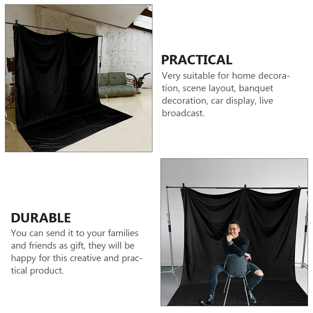 Thickened Background Cloth Photo Accessories Scene Prop Simple Black Backdrop Pure Fabric Foldable
Thickened Background Cloth Photo Accessories Scene Prop Simple Black Backdrop Pure Fabric Foldable