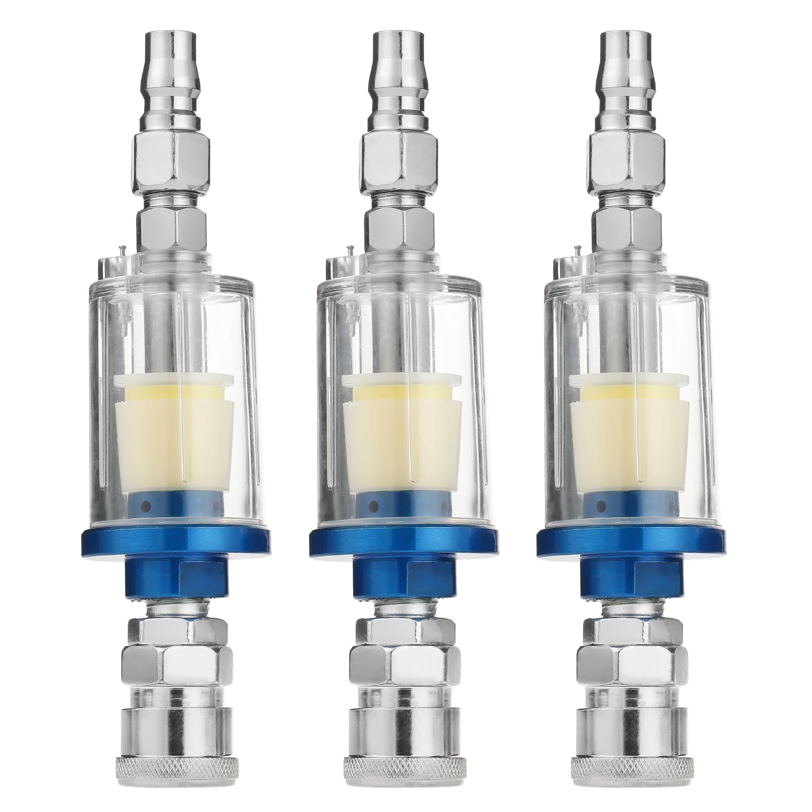 3Pcs Oil Water Separator Filter With Universal 1/4”NPT Inlet and Outlet Design for Paint Spray Gun and Air Compressor
3Pcs Oil Water Separator Filter With Universal 1/4”NPT Inlet and Outlet Design for Paint Spray Gun and Air Compressor