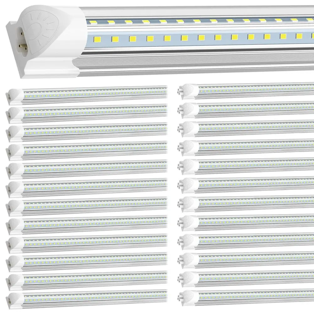 25 Pack 5FT LED Shop Light, 50W 6750LM 6000K Cool White, VShape, Linkable T8 LED Tube Lights, 5 Foot Shop Lights for Garage, Wo
25 Pack 5FT LED Shop Light, 50W 6750LM 6000K Cool White, VShape, Linkable T8 LED Tube Lights, 5 Foot Shop Lights for Garage, Wo