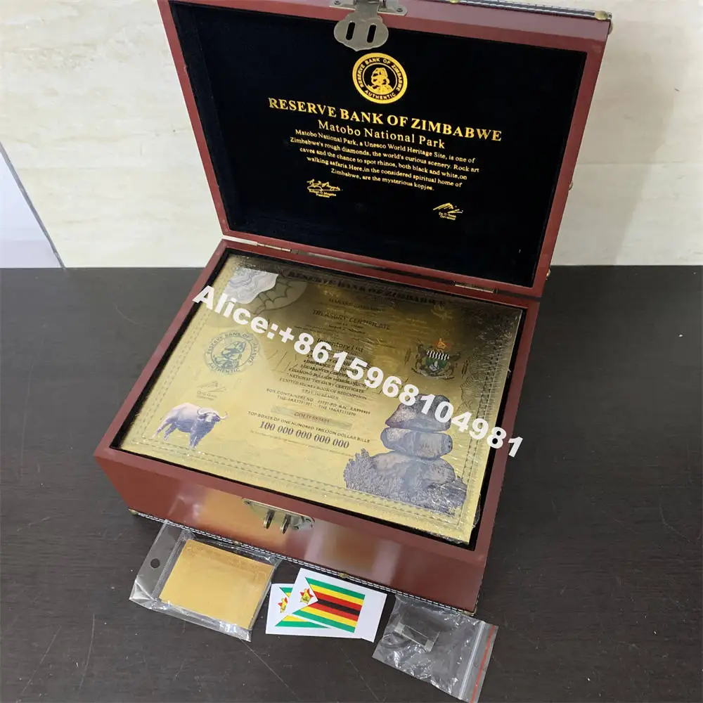 300pc Great Zimbabwe One Hundred Trillion Dollar Bills Containers With UV Light Gold Banknote Scroll For Business Gifts
300pc Great Zimbabwe One Hundred Trillion Dollar Bills Containers With UV Light Gold Banknote Scroll For Business Gifts