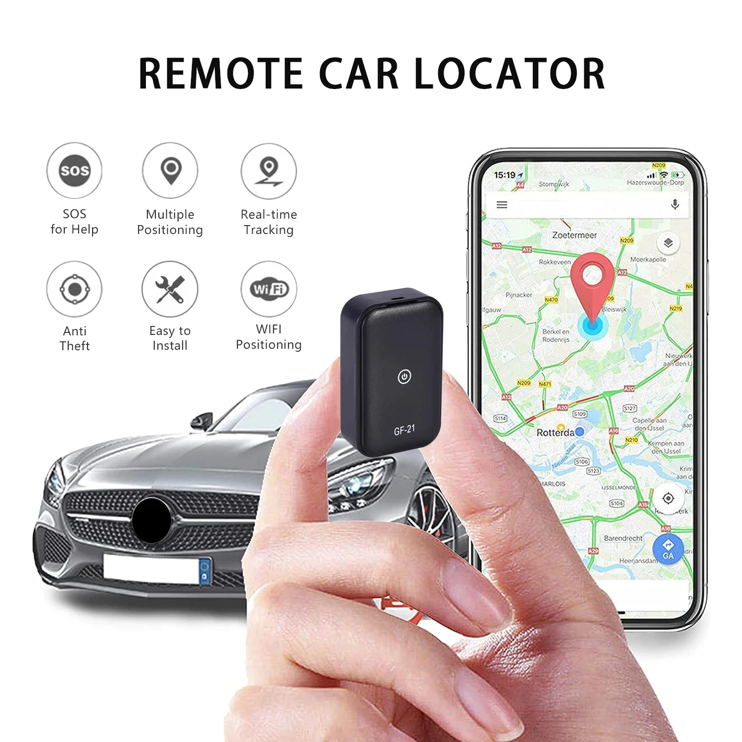 New GF21 Small GPS locator for cars Accurate positioning Protect car safety Long range Mobile phone can be viewed remotely
New GF21 Small GPS locator for cars Accurate positioning Protect car safety Long range Mobile phone can be viewed remotely