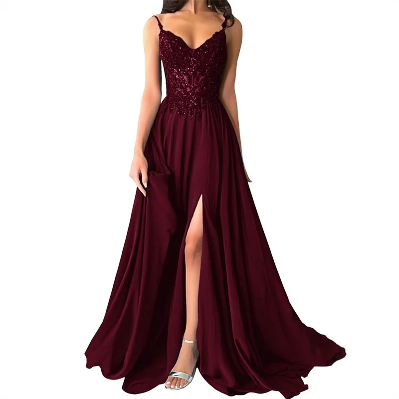 A Line Chiffon Spaghetti Straps Beading Slit Evening Bridesmaid Dresses Wedding Party Formal Prom Birthday Floor Length Zipper
A Line Chiffon Spaghetti Straps Beading Slit Evening Bridesmaid Dresses Wedding Party Formal Prom Birthday Floor Length Zipper
