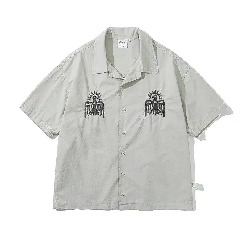 2025ss Summer Retro Hawaiian Collar Short Sleeve Shirt for Men and Women Casual Loose Embroidered Shirts
2025ss Summer Retro Hawaiian Collar Short Sleeve Shirt for Men and Women Casual Loose Embroidered Shirts
