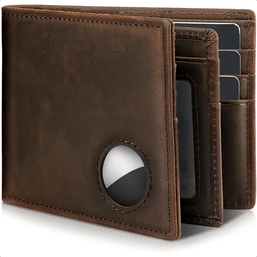 Mens Wallet With AirTag Holder Bifold Leather RFID Blocking 12 ID Windows 1213 Card Holders Gift Box and Screen Protector Inclu
Mens Wallet With AirTag Holder Bifold Leather RFID Blocking 12 ID Windows 1213 Card Holders Gift Box and Screen Protector Inclu
