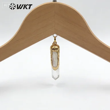 WT-P1429 WKT Классический кулон из натурального прозрачного кварца с золотистым отливом и женским шармом, подарочные аксессуары
WT-P1429 WKT Классический кулон из натурального прозрачного кварца с золотистым отливом и женским шармом, подарочные аксессуары