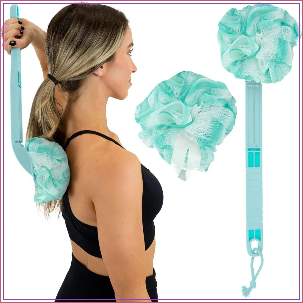 Long Handled Loofah on a Stick - Mesh Back Sponge for Bath, Exfoliating Scrubber for Elderly & Disabled, Soft Loofa for Bathing
Long Handled Loofah on a Stick - Mesh Back Sponge for Bath, Exfoliating Scrubber for Elderly & Disabled, Soft Loofa for Bathing