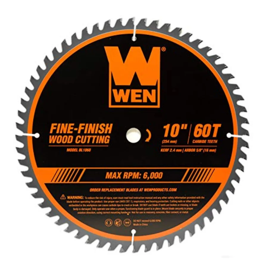 BL1060 10-Inch 60-Tooth Fine-Finish Professional Woodworking Saw Blade for Miter Saws and Table Saws, Silver, Pack of one
BL1060 10-Inch 60-Tooth Fine-Finish Professional Woodworking Saw Blade for Miter Saws and Table Saws, Silver, Pack of one