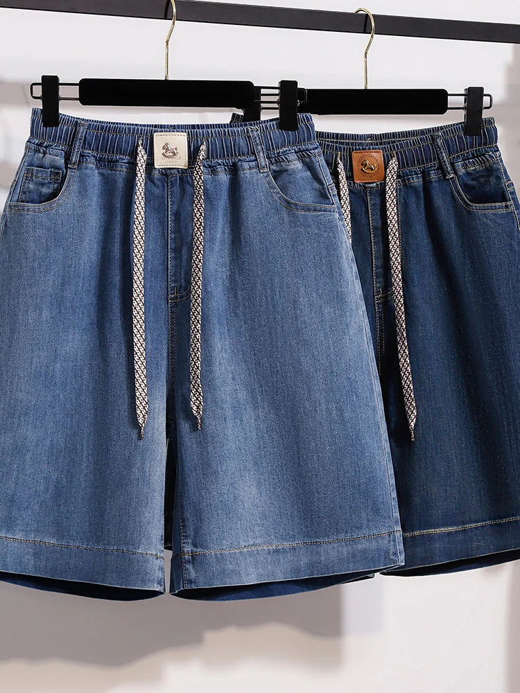 Outlet plus Size Summer Loose Casual Thin Wide Leg Elastic Waist Jeans Five-Point Pants Straight Leg Comfortable Breathable
Outlet plus Size Summer Loose Casual Thin Wide Leg Elastic Waist Jeans Five-Point Pants Straight Leg Comfortable Breathable