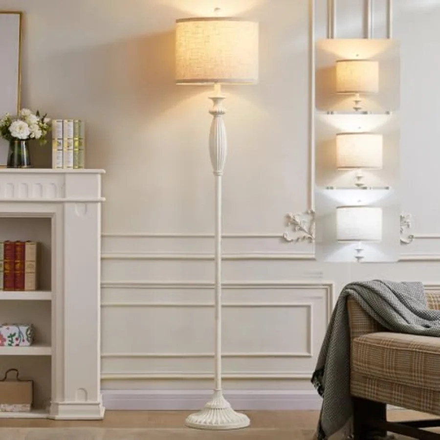 63.8" Vintage Floor Lamp with Rotary Switch, Dimmable Color Temperature Standing Lamp, Retro Farmhouse Floor Lamps for Living R
63.8" Vintage Floor Lamp with Rotary Switch, Dimmable Color Temperature Standing Lamp, Retro Farmhouse Floor Lamps for Living R