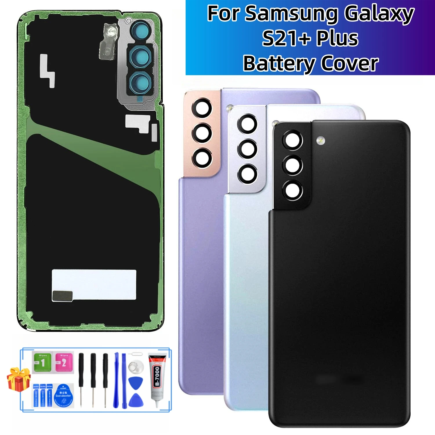 Battery Back cover glass for Samsung Galaxy S21+ Plus 5G, SM-G996, S21 Ultra, SM-G998, Repair Tool
Battery Back cover glass for Samsung Galaxy S21+ Plus 5G, SM-G996, S21 Ultra, SM-G998, Repair Tool