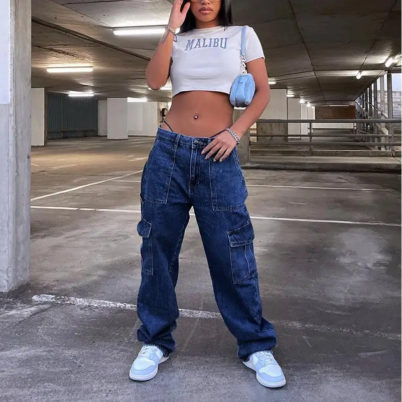 High Waist Women's Jeans Multi ket Elastic Waist Straight Leg Long Trousers Bla Workwear Sle No Brand Registered Trade...
High Waist Women's Jeans Multi ket Elastic Waist Straight Leg Long Trousers Bla Workwear Sle No Brand Registered Trade...