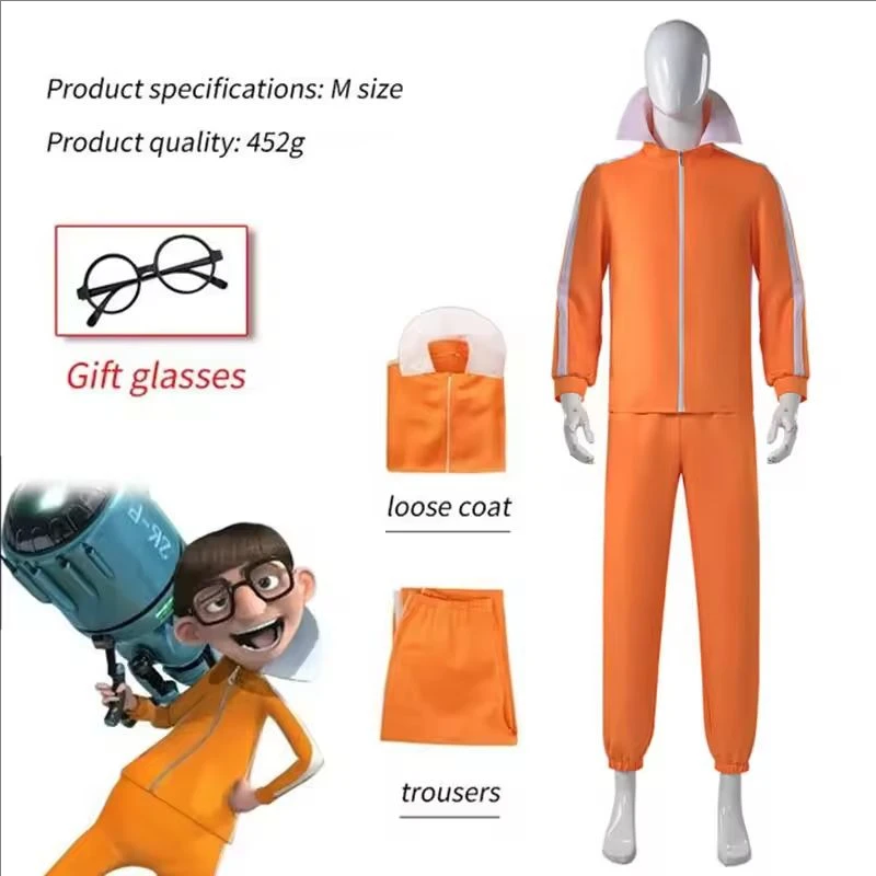 Anime Movie Minion Vector Cosplay Costume Party Performance Jakect Pant Glasses Outfits Set Mushroom-shaped Halloween Fancy Suit
Anime Movie Minion Vector Cosplay Costume Party Performance Jakect Pant Glasses Outfits Set Mushroom-shaped Halloween Fancy Suit