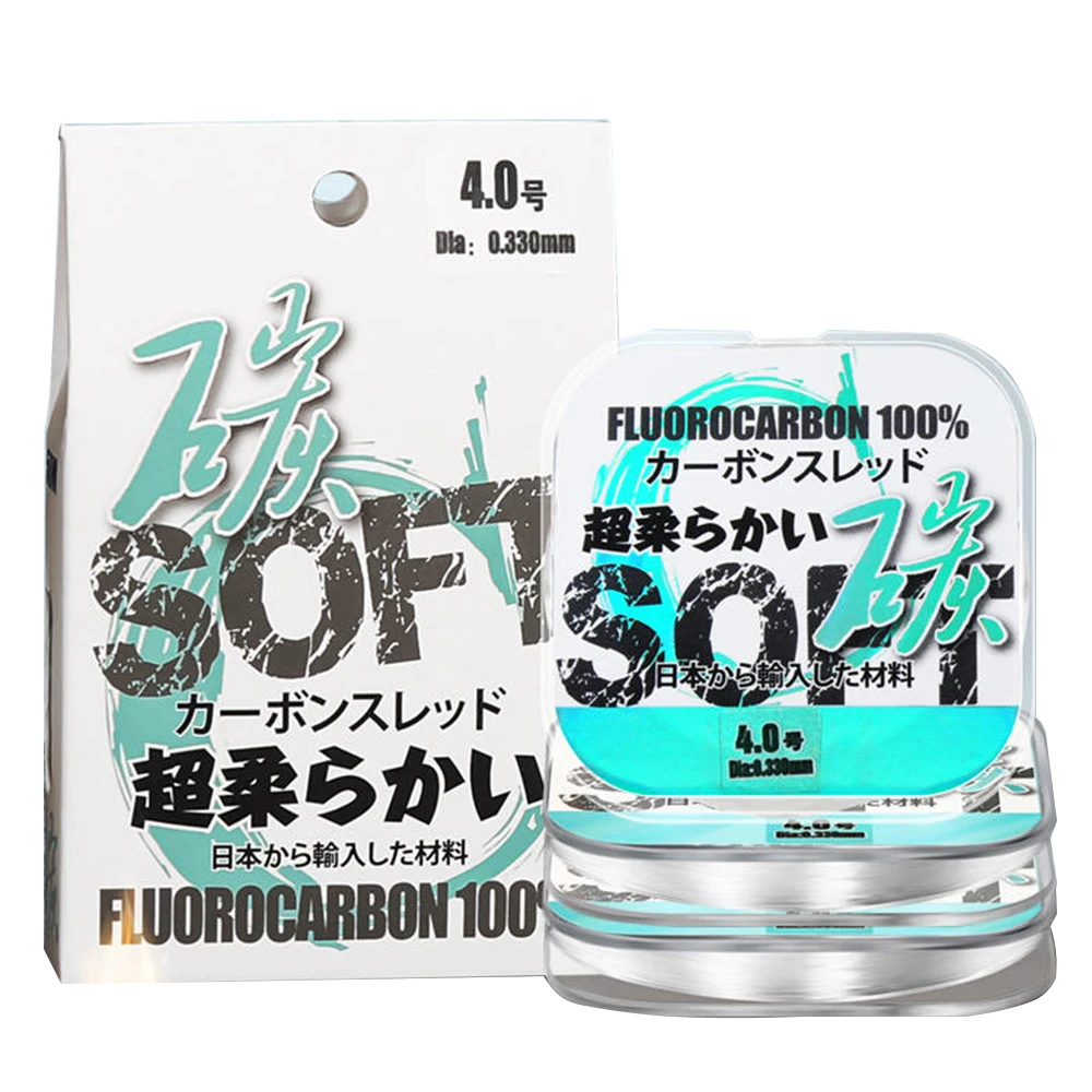 Thornsline 2Pcs 50M 100% Fluorocarbon Fishing Line Monofilament Fishing Leader Fluorocarbon Line Carbon Fiber Sink Line Carp
Thornsline 2Pcs 50M 100% Fluorocarbon Fishing Line Monofilament Fishing Leader Fluorocarbon Line Carbon Fiber Sink Line Carp