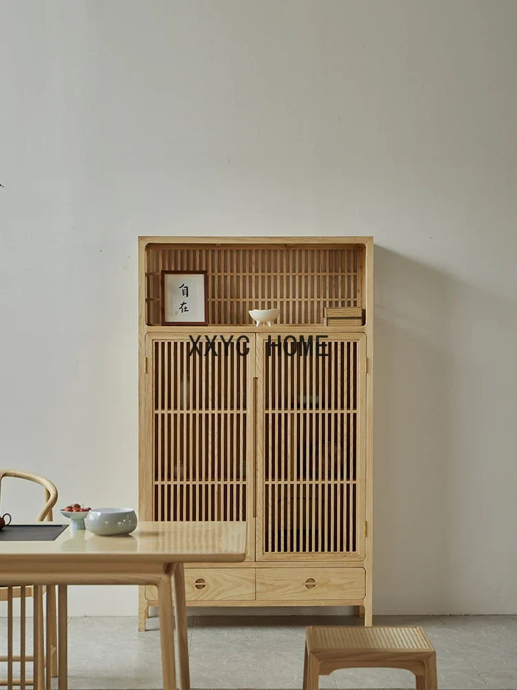 New Chinese Style Solid Wood Sideboard Black Walnut Side Cabinet Display Cabinet Old Elm Storage Storage Bookcase Home
New Chinese Style Solid Wood Sideboard Black Walnut Side Cabinet Display Cabinet Old Elm Storage Storage Bookcase Home