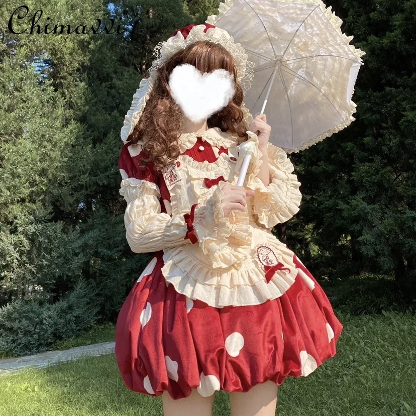 Lolita Original Design Sweet Girl Bud OP Cute Dress Spring and Summer New Fashion High Waist Elegant Short Dress with Apron
Lolita Original Design Sweet Girl Bud OP Cute Dress Spring and Summer New Fashion High Waist Elegant Short Dress with Apron