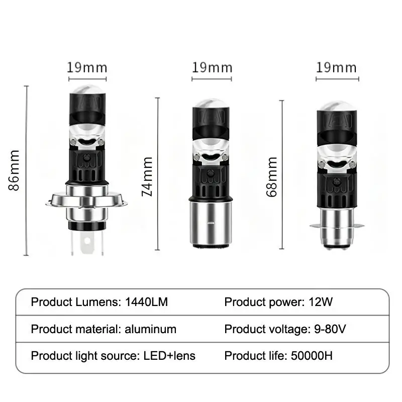 Motorcycle LED Headlight Ultra Bright Low Consumption Aluminum Heat Dissipation Anti-glare for City Commute Long Ride
Motorcycle LED Headlight Ultra Bright Low Consumption Aluminum Heat Dissipation Anti-glare for City Commute Long Ride