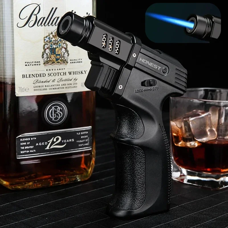 Windproof Outdoor Camping Barbecue Direct Spray Blue Flame Cigarette Lighter Torch Kitchen Multi-purpose Small Tool For Men
Windproof Outdoor Camping Barbecue Direct Spray Blue Flame Cigarette Lighter Torch Kitchen Multi-purpose Small Tool For Men