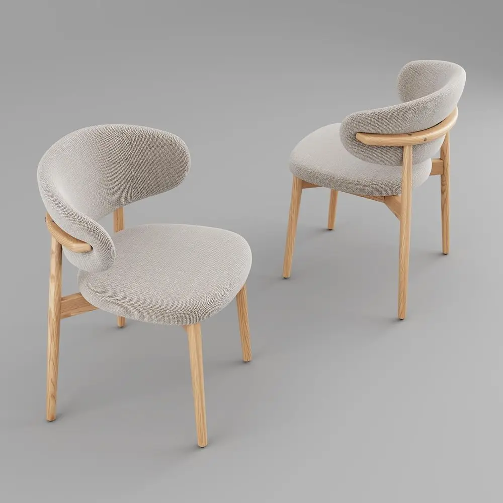 Solid Wood Dining Chairs Set of 2 with Curved Backrest, Ergonomic Padded Seat, Natural Oak Legs and Adjustable Non-Slip Floor Pr
Solid Wood Dining Chairs Set of 2 with Curved Backrest, Ergonomic Padded Seat, Natural Oak Legs and Adjustable Non-Slip Floor Pr