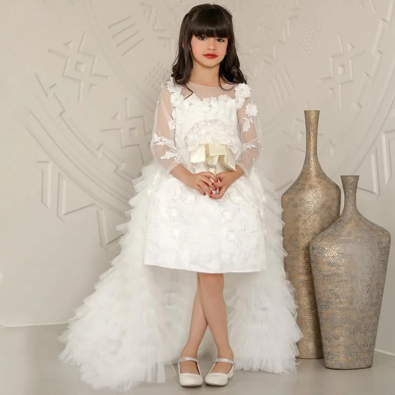 Customized Flower Girl Dresses White Lace Floral Appliques Sleeveless For Wedding Birthday Party Banquet Holy Communion Gowns
Customized Flower Girl Dresses White Lace Floral Appliques Sleeveless For Wedding Birthday Party Banquet Holy Communion Gowns