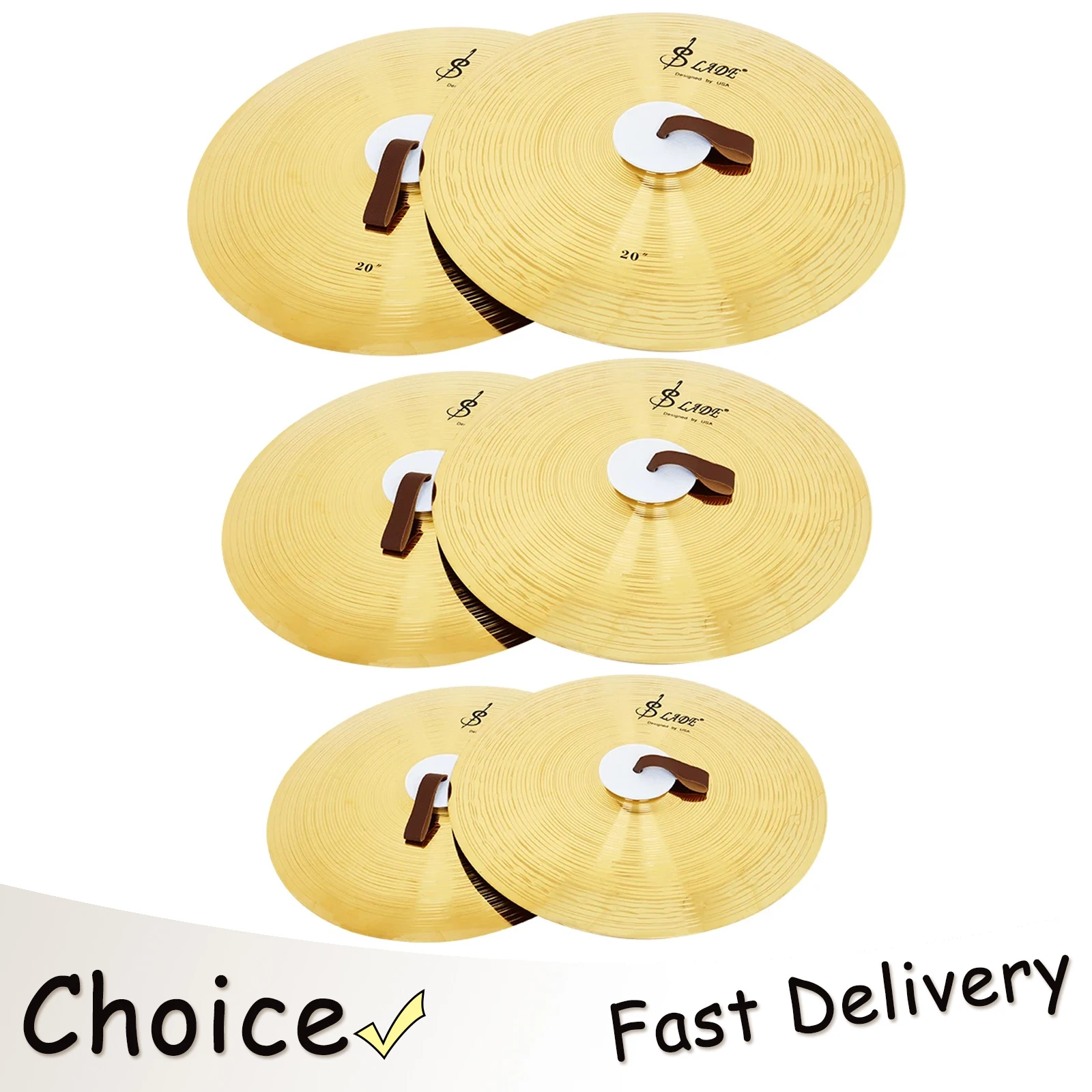 SLADE 14/16/20 Inch Cymbals Alloy Pair Cymbals Percussion Musical Instruments Symphony Orchestra Brass Band Ensemble Cymbals
SLADE 14/16/20 Inch Cymbals Alloy Pair Cymbals Percussion Musical Instruments Symphony Orchestra Brass Band Ensemble Cymbals