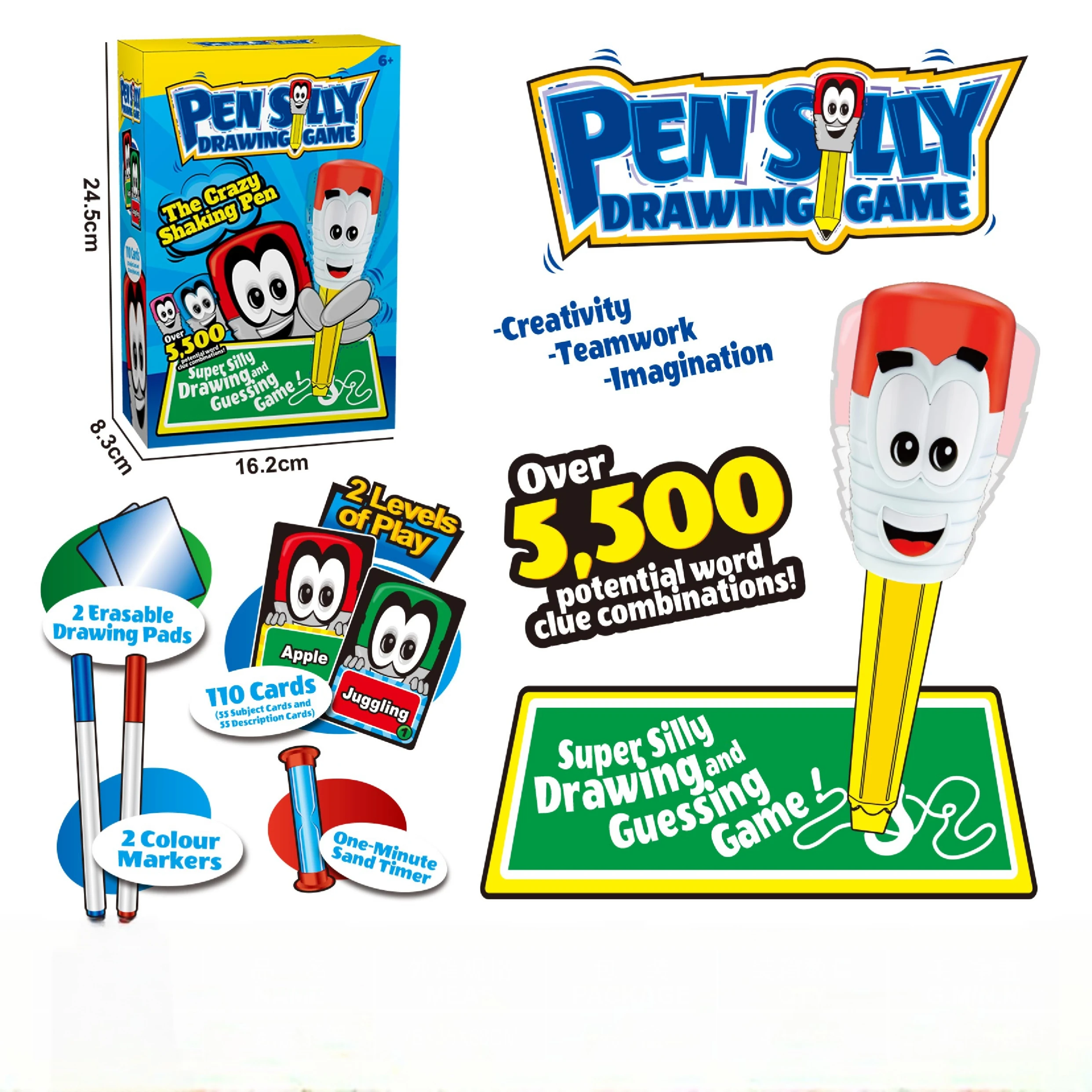 Silly Drawing amd Guessing Party Game Scribble Shaky Electric Pen Funny Doodles Wiggle Scribble Toys
Silly Drawing amd Guessing Party Game Scribble Shaky Electric Pen Funny Doodles Wiggle Scribble Toys