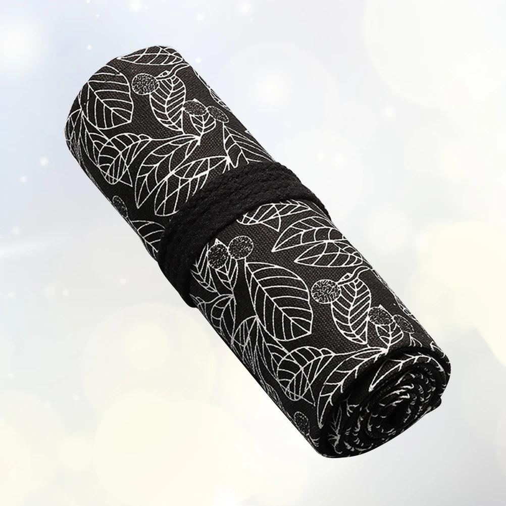 Portable Canvas Pencil Organizer 36 Slots Rolling Wrap Pen Bag Black Elegant Sketching Gift Pencil Storage Organizer
Portable Canvas Pencil Organizer 36 Slots Rolling Wrap Pen Bag Black Elegant Sketching Gift Pencil Storage Organizer