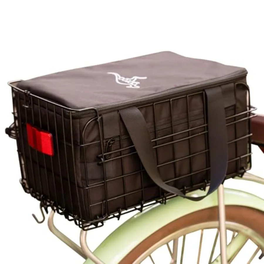 Bike Basket with Removable Insulated Cooler Bag Foldable Weatherproof Steel Wire Rack
Bike Basket with Removable Insulated Cooler Bag Foldable Weatherproof Steel Wire Rack