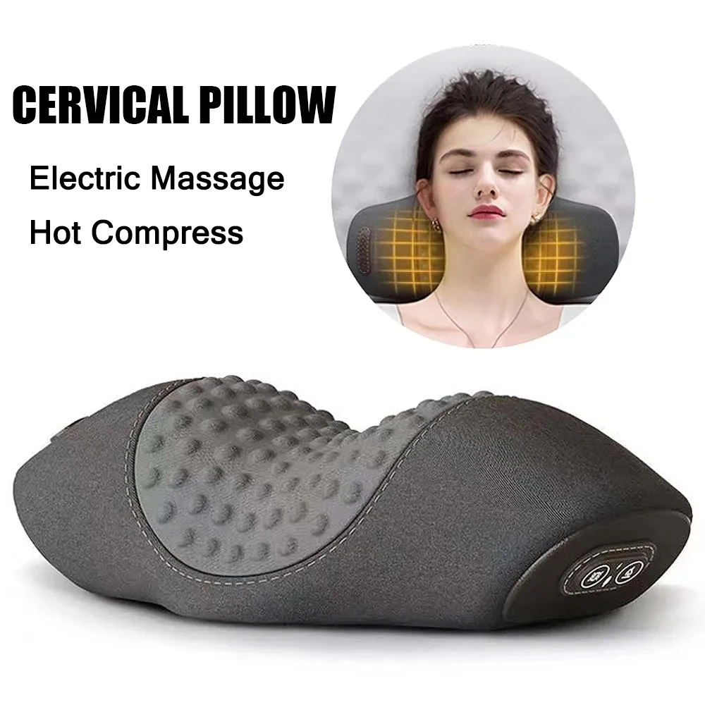 Electric Neck Massage Pillow Heating Vibration Orthopedic Contour Pillow Shiatsu Kneading Protect Cervical Vertebra Help Sleep
Electric Neck Massage Pillow Heating Vibration Orthopedic Contour Pillow Shiatsu Kneading Protect Cervical Vertebra Help Sleep