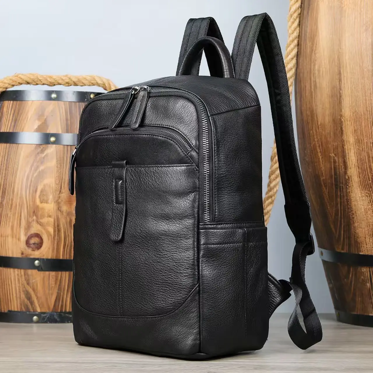 2026 New Brand Natural Cowskin Genuine Leather Men's Backpack Fashion Large Capacity Shoolbag Boy Laptop Backpack Computer Bag
2026 New Brand Natural Cowskin Genuine Leather Men's Backpack Fashion Large Capacity Shoolbag Boy Laptop Backpack Computer Bag