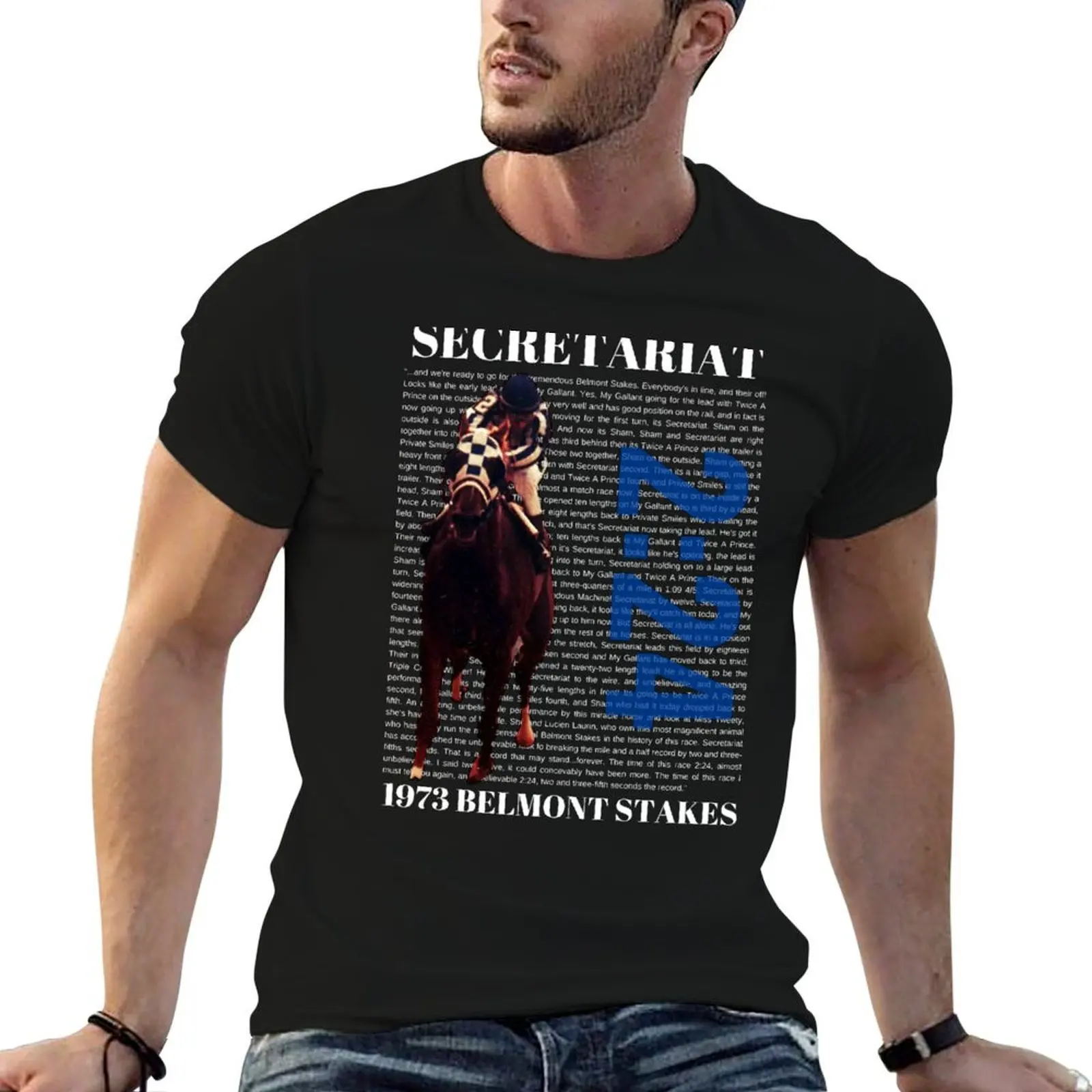 1973 Belmont Stakes T-Shirt anime tshirt cotton t shirts high quality man t shirts graphic T-shirt
1973 Belmont Stakes T-Shirt anime tshirt cotton t shirts high quality man t shirts graphic T-shirt